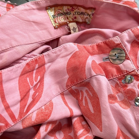 Burning Torch floral flare midi skirt 6 - Picture 8 of 9